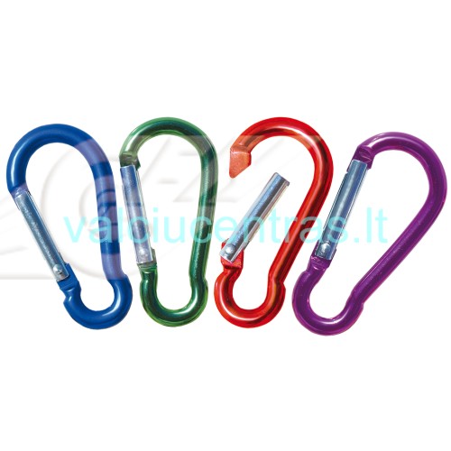 Spalvotas anoduoto aliuminio karabinas 6x60mm